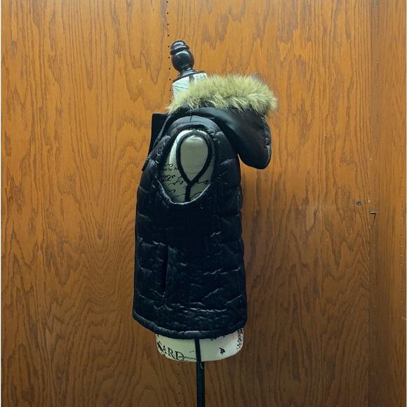 American Rag Hooded Puffer Jacket Vest - Picture 3 of 6